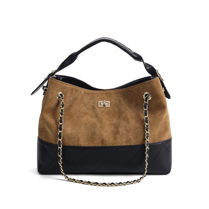 Ladies Handbag, Retro High Quality Fashion Large Capacity Handheld Tote Bag, Simple Shoulder Bag, Practical Commuting Study Dual-use Bag_voghion.com