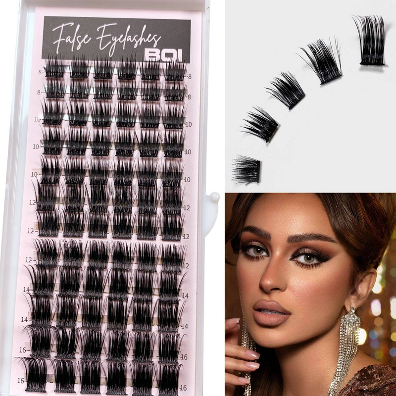 European and American large-capacity feathered false eyelashes D curling curling self-grafting false eyelashes_voghion.com