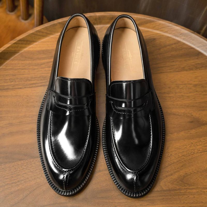 Loafers Zakelijke casual leren schoenen voor heren elegante grote kop herenschoenen_voghion.com