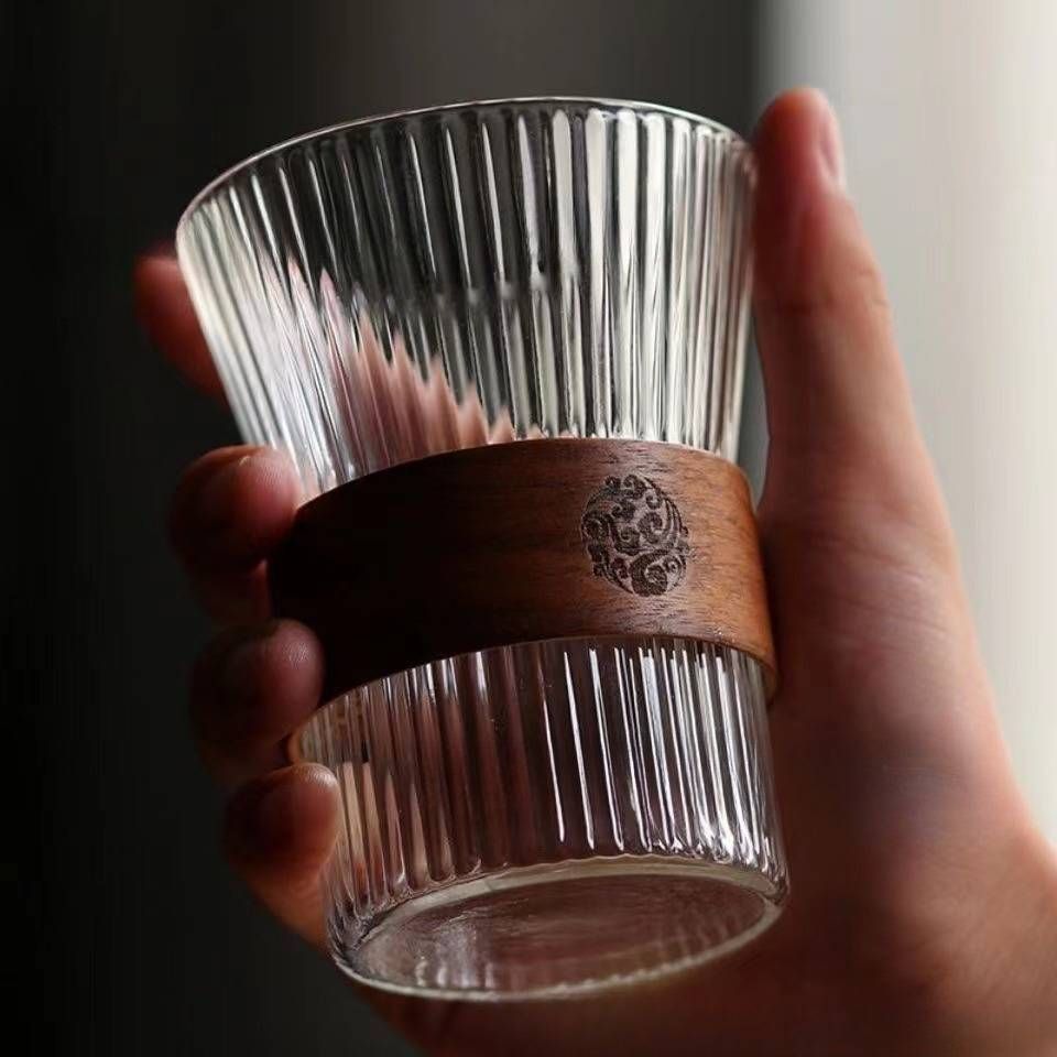 Tazza da caffè per la colazione di Pasqua Tazza da succo denso Tazza da tè per la casa Tazza semplice in vetro di bambù_voghion.com