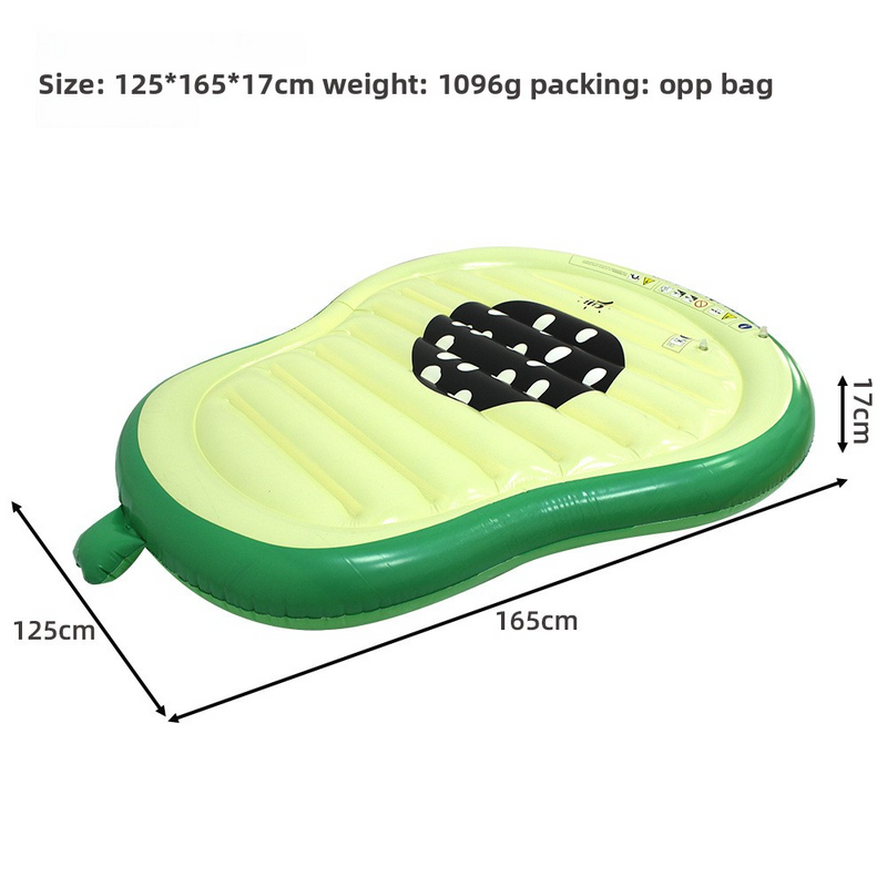 Flotador inflable de aguacate para piscina - Sillón gigante para adultos (150 cm, PVC resistente, respaldo cómodo, ideal para fiestas de verano)_voghion.com