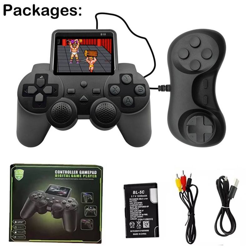 Console de jeux vidéo rétro portable, écran 2,4 pouces, 520 jeux classiques, deux joueurs_voghion.com