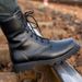 Stivali militari invernali da uomo, con punta rotonda anti-vandalo, in pelle bovina, con suola in acciaio, da motocicletta, da esterno, alti, modello Martin, serie calda europea_voghion.com