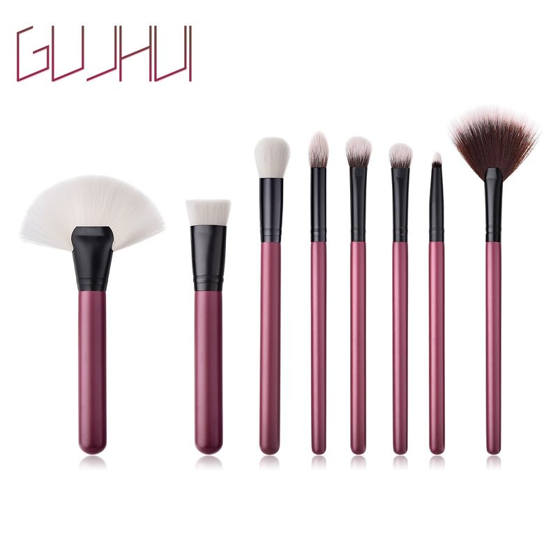 8 Stück Make-up-Pinsel, Make-up-Werkzeuge, Augenset, Lidschattenpinsel, Kastanienbraun, Yuncai GUJHUI_voghion.com