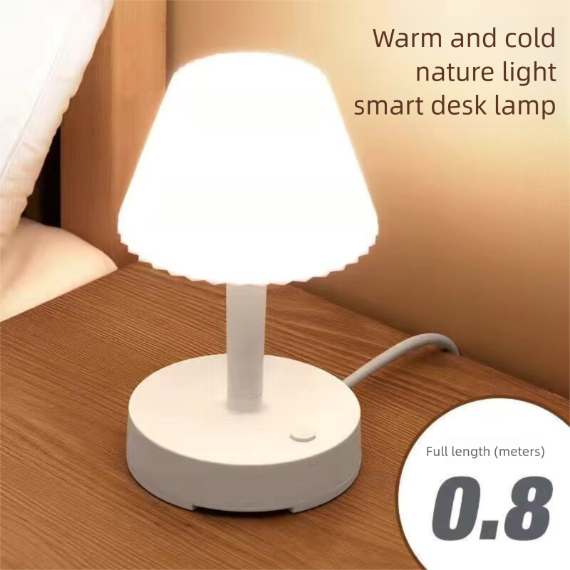 New Eye Protection Home Multifunctional Rotating LED Socket With USB Bedside Lamp Student Desk_voghion.com