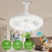 Design moderno E27 Lampada da ventilatore intelligente a sospensione multifunzione per interni semplice e pratica_voghion.com