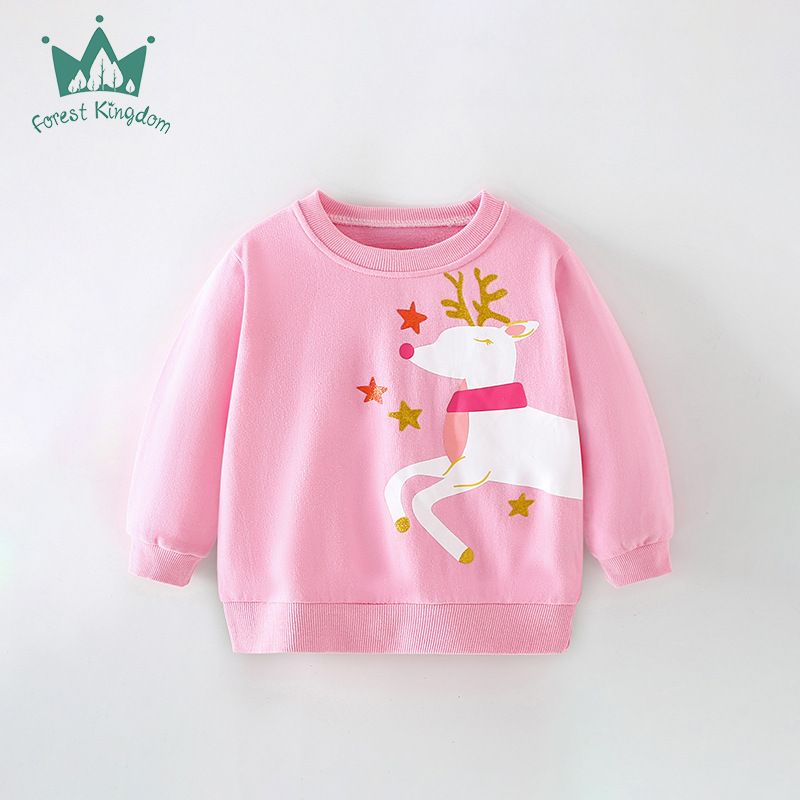 Autumn And Winter Cotton Long Sleeve Girls Hoodie Girl Baby Top Cartoon Pattern In Children's Clothes Pullover_voghion.com