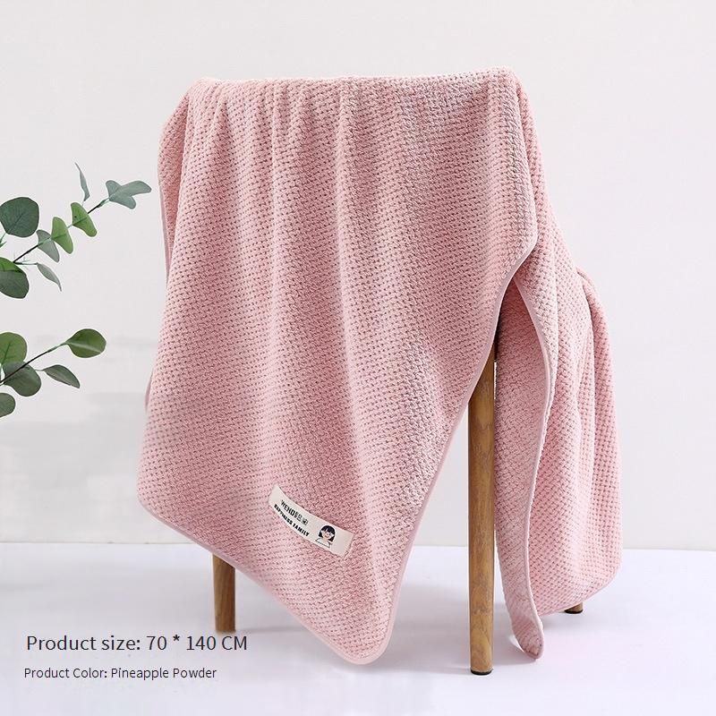 Prosop de baie din fleece cu pepene galben pentru casă, prosop de baie moale și absorbant, nu este ușor de șters părul_voghion.com