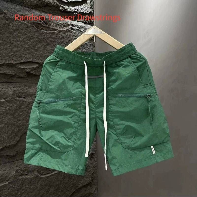 Erkek Giyim Yaz Erkek İnce Kişiselleştirilmiş İş Şortları Genç Nefes Alabilir Plaj Pantolonları Moda Yakışıklı Çok Yönlü Şortlar_voghion.com