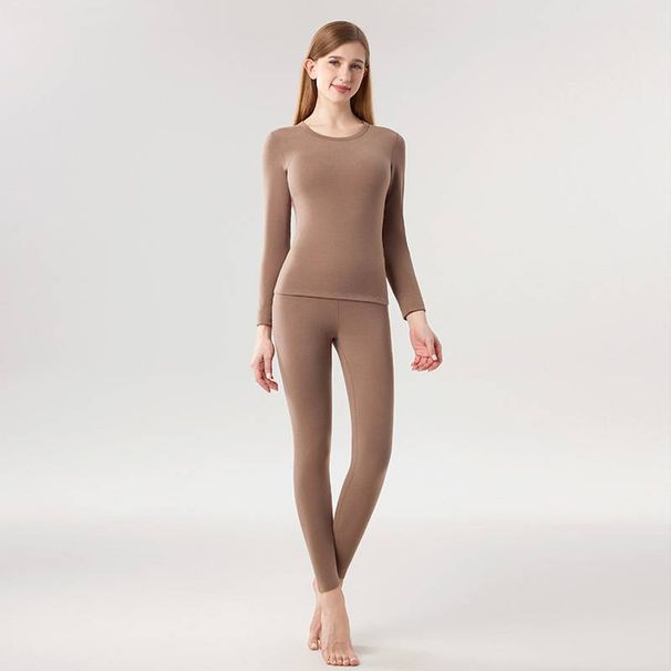 Completo intimo termico per donna e uomo - Tessuto morbido simile al cashmere, antibatterico, delicato sulla pelle, strato di base invernale ultra caldo con design senza cuciture_voghion.com