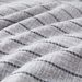 3D Textured Stripe Fitted Sheet - Grey Polyester Bed Cover With Elastic Edges - Modern Minimalist Home Decor_voghion.com
