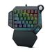 Cross-Border Direct Supply K50 K60 One-Handed Keyboard RGB Illuminated Gaming Mechanical Keyboard/With Macro Definition_voghion.com