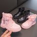 Autumn Winter 24 New Korean Style Princess Short Children's Student Snow Girls' Mid-Calf Fashion Single Boots_voghion.com