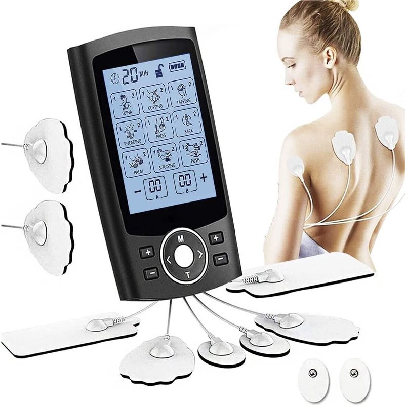 Rechargeable TENS Machine Muscle Massager For Pain Relief Acupuncture_voghion.com
