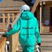 Snowboarding With Hood For Women, Bright Color, Waterproof, Warm, Fleece-Lined, Thickened Coat, Mountaineering Jacket_voghion.com