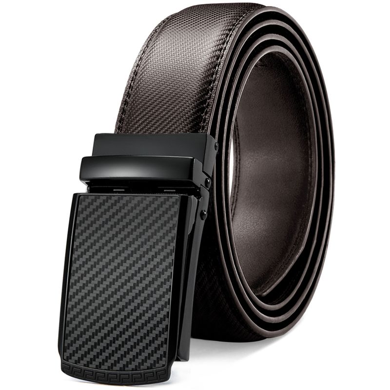 HOT DOOPAI for Men Automatic Genuine Leather Fashion Ratchet Belts Men's Trouser Belt ремень женский_voghion.com