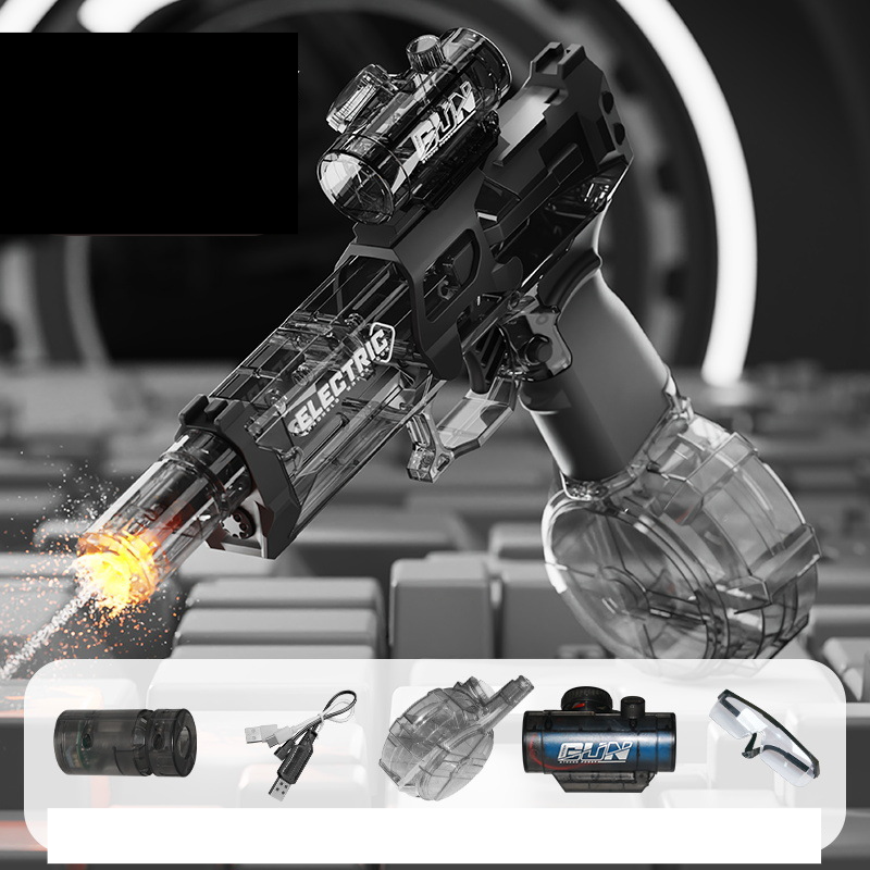 Vuurlicht IJsmuis Elektrisch waterpistool Handmatige automatische flitser Hoge spanning Burst Waterpistool met groot bereik_voghion.com