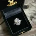 Vendite calde Lusso ovale diamante 8 carati argento puro, gioielli, anello di fidanzamento, accessori_voghion.com