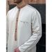 Herrenbekleidung Lange Herren Stehkragen Knopf Muslim Robe Männer_voghion.com