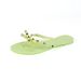 Women's rivet shoes bowknot flip flops for summer beach outings flat bottom transparent jelly PVC crystal slippers_voghion.com