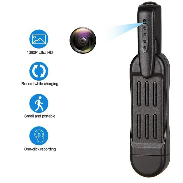Full HD 1080P T189 Mini Camera Wearable Body Pen Cam Digital Small Sport DV Micro Camcorder Video Recorder Support Hidden Card_voghion.com