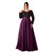 Elegante abito da sera in raso nero con paillettes, scollo a V e maniche lunghe per donna, perfetto per feste, serate di gala e occasioni speciali._voghion.com
