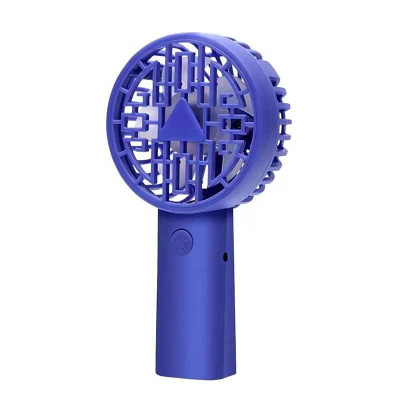 Rechargeable Student Mini Handheld Fan Dormitory Office Portable Natural Wind Two-color Optional One-Key Start Silent USB_voghion.com