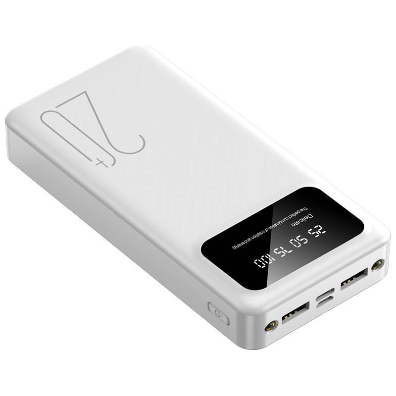 20000MAh Large Capacity Portable Power Bank, USB Charger, Compatible With Android/Apple Devices (2xUSB Output, Type-c，Micro）， Equipped With LED_voghion.com