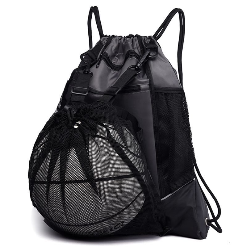 ​Men's & Kids Basketball Backpack - Large Capacity Sports Training Bag With Drawstring & Multi-Compartment_voghion.com