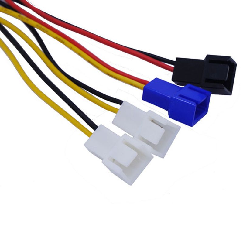 4-in-1 Computer Cooling Fan Power Cable CPU PC Cooler Wire Adapter Connector_voghion.com