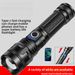 New TYPE-C Charging Outdoor Patrol Zoom White Laser Multi-Function Emergency Strong Light Flashlight_voghion.com