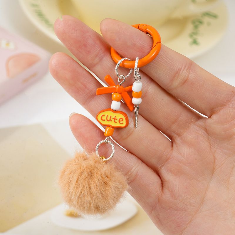 Kreative handgemachte bunte Fellknäuel, süßer Schlüsselanhänger, Handykette, Blindbox, süßer Kornanhänger, Perlenanhänger, Taschenornamente_voghion.com