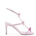 Women's Elegant Bow Knot Rhinestone Strappy Sandals - Open Toe High Heel Roman Shoes With Thin Heel For Summer With Stiletto Heels._voghion.com