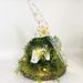Christmas Faceless Gnome - Golden Decorative With Green Plant Lights Window Display_voghion.com