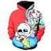 New Undertale Game Jacket Frisk Color Block Hoodie 3D Sweatshirt For Men_voghion.com