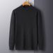 Abbigliamento maschile Maglione di lana da uomo autunno e inverno abbigliamento maschile giovanile maglione di base lavorato a maglia multicolore intimo in lana maglione a collo alto_voghion.com