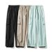 Pantalones de esquí holgados y gruesos para mujer, impermeables y resistentes al viento, de color negro, para deportes al aire libre, de talla grande para hombre_voghion.com