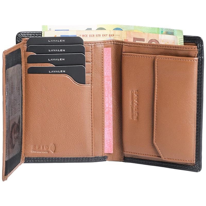 Tri-fold Large-capacity Wallet Men's Premium Sense Anti-theft Brush With Coin Pouch Male_voghion.com