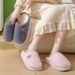 2024 New Cartoon Cute Plush Cotton Slippers for Couples in Autumn and Winter Indoor Home Warmth Thick Bottom_voghion.com