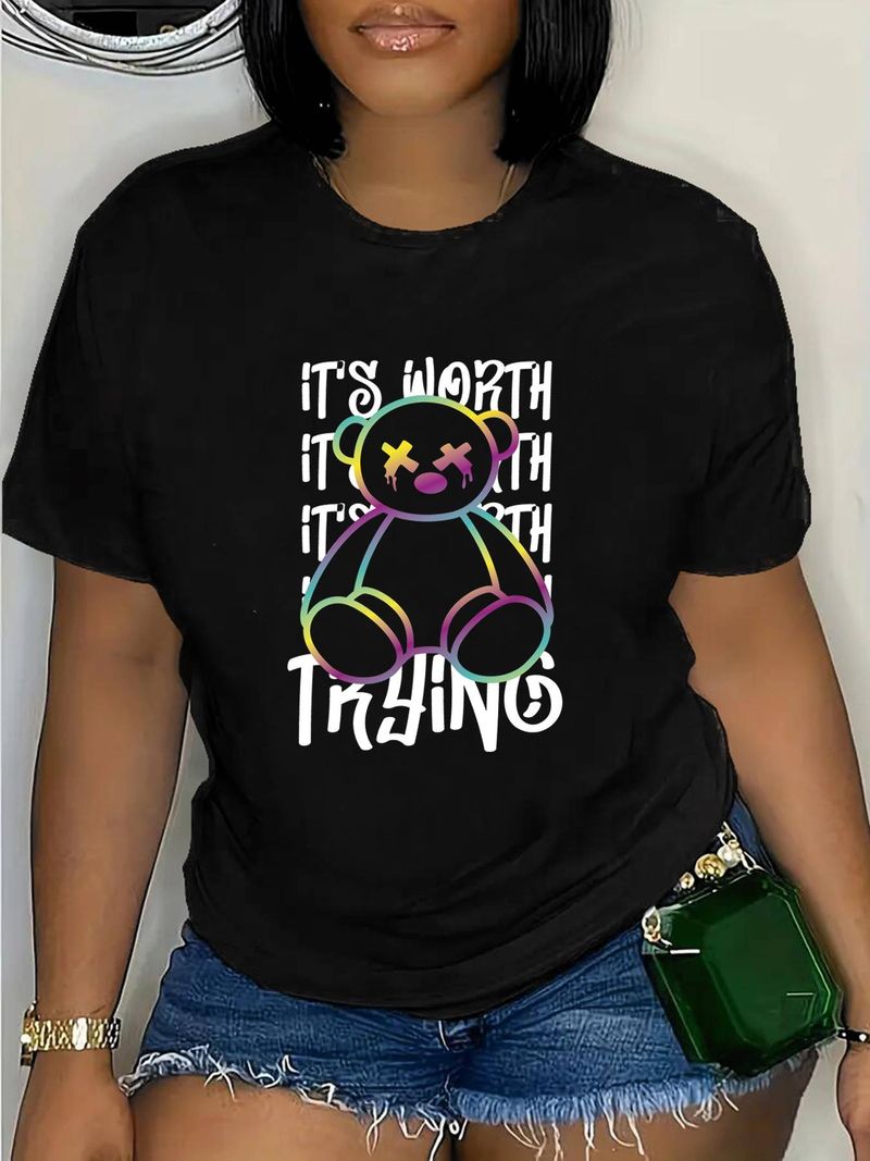 Europäisches und amerikanisches Sommer-Freizeit-atmungsaktives T-Shirt_voghion.com