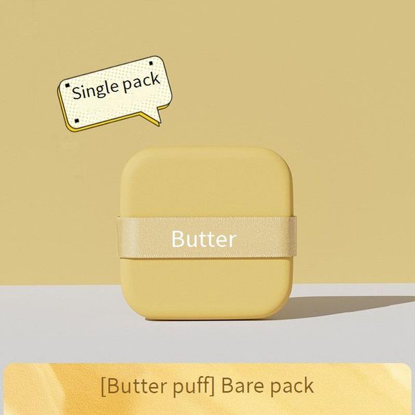 Ferramentas e acessórios de maquiagem Bolo de manteiga quadrado Almofada de ar Pó Puff Seco e molhado Dupla finalidade Beleza Ovo Dupla face Não é fácil de comer Pó_voghion.com