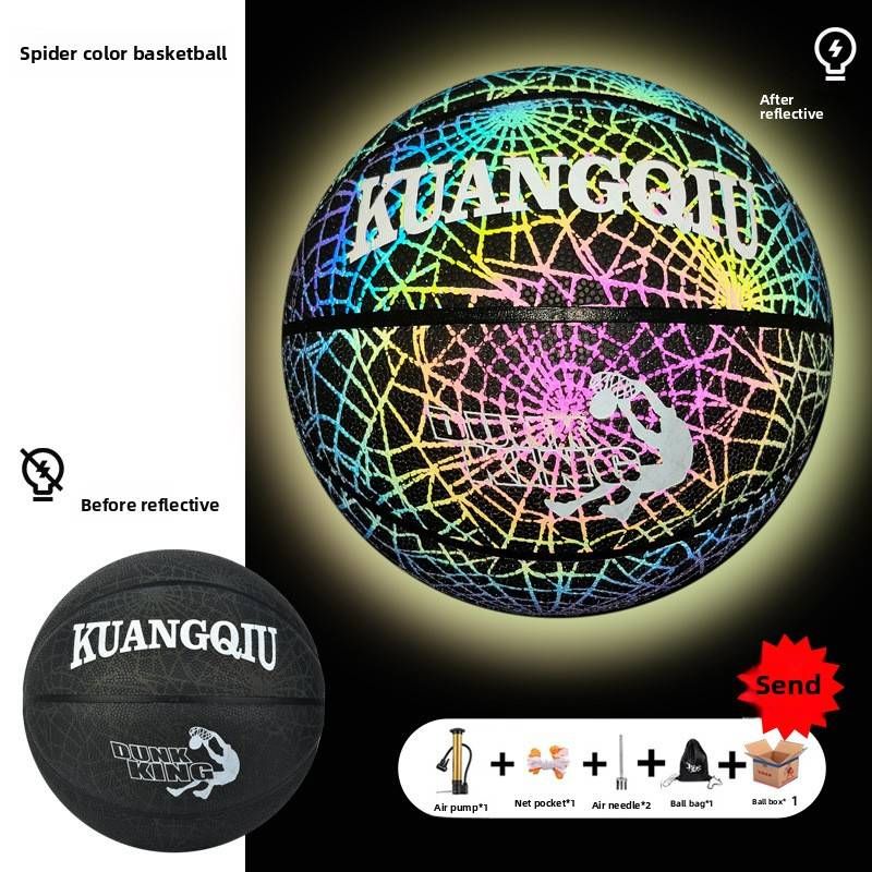 Street Glow Performance Basketball Size 7 - Professional Grade Night Play Ball With Enhanced Durability_voghion.com