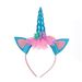 Cerchietto per capelli con unicorno incantato per bambine – Accessorio scintillante per capelli per feste di compleanno con motivo floreale e decorazione per torta_voghion.com