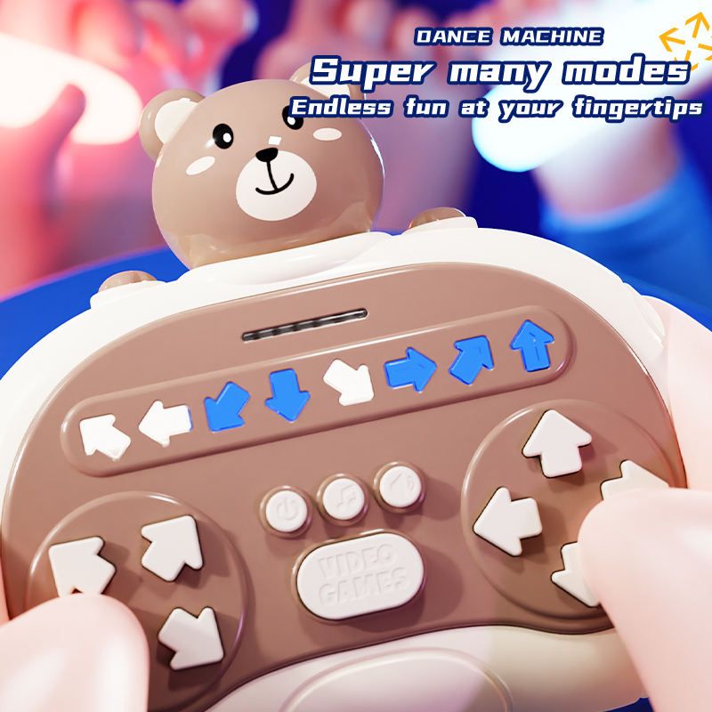Children Electric Toy Educational Dancing Direction Machine Rhythm Master Quick Push Game Fidget Game Controller Whack-a-mole_voghion.com