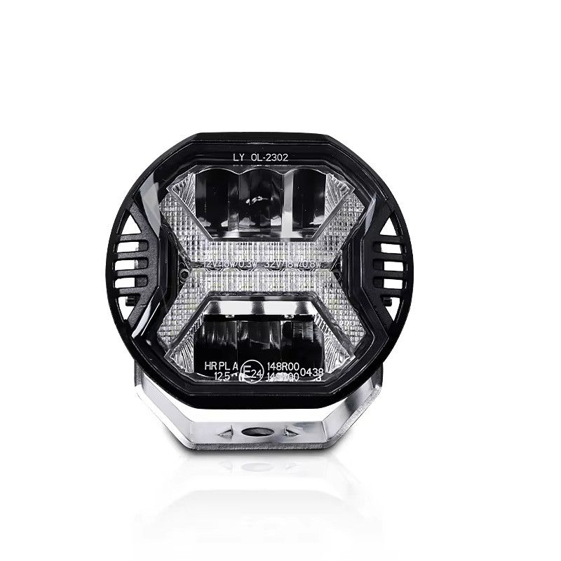 1Pcs 5.75/4 Inch Car Led Work Light E-mark Amber DRL Driving Light Spotlight For Jeep Lada Offroad Truck 4x4 UTV SUV Motorcycle_voghion.com