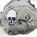 Grey Skull Head Pirate Headband Spring/Summer/Autumn Cloth Hat, Adult Style Riding Strap Tail_voghion.com