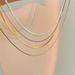 Moda Moda Collane a catena a serpente multistrato per donna Colore oro Girocollo a spina di pesce Catene per collo clavicola 2024 Trendy_voghion.com