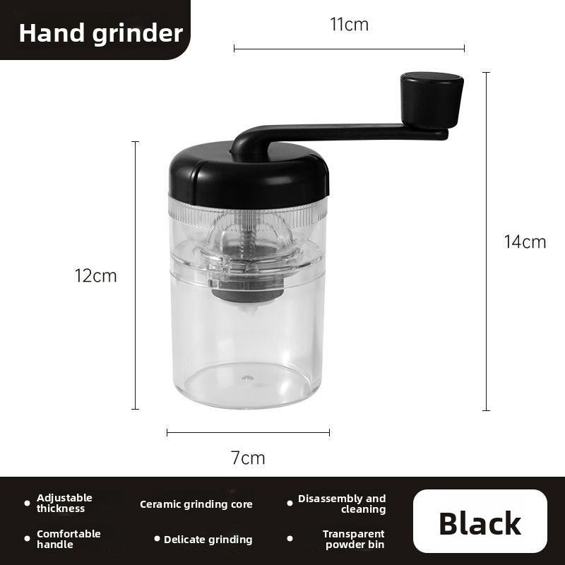 Handkurbel Home Coffee Portable Bean Einstellbare Grobheit Handmühle_voghion.com