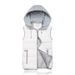 Gilet invernale in cotone da donna con cappuccio staccabile, giacca corta casual, caldo cappotto imbottito senza maniche, capospalla a trapezio taglie forti per autunno e inverno_voghion.com