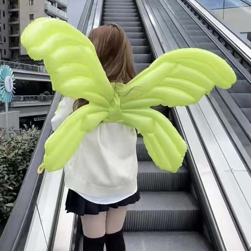 Internet celebrity butterfly balloon colorful angel wing aluminum film night market promoting children' inflatable_voghion.com